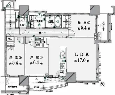 3LDKの間取り画像