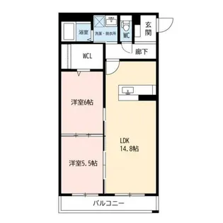 フロイデ【1階】の間取り