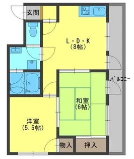 レスターテⅡ【3階】の間取り