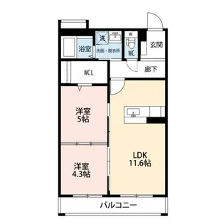 フロイデ【2階】の間取り