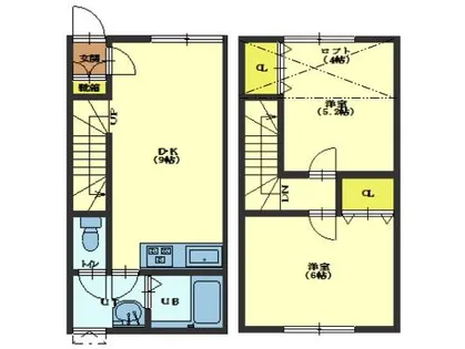 アクアコートA【2号室】の間取り