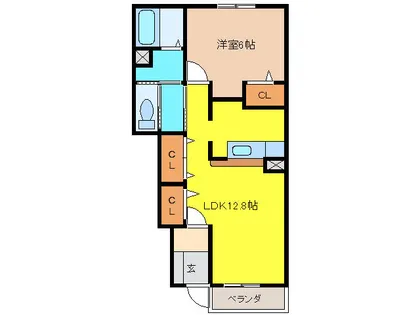 ホワイトメゾンⅦ【1階】の間取り