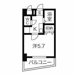 びいI千種【602号室】の間取り