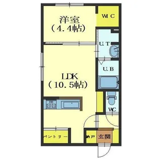 norfino Couleur【1-C号室】の間取り