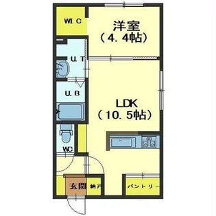 norfino Couleur【1-D号室】の間取り