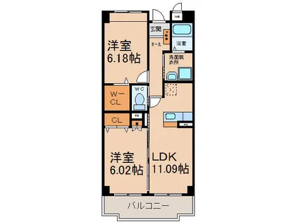 サンフォレストヴィラ【2階】の間取り