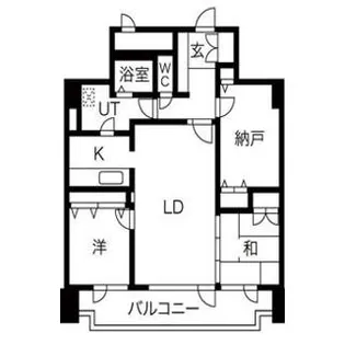 ドエル大谷地【602号室】の間取り