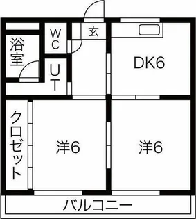 辻ハイム【302号室】の間取り