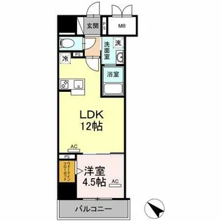 グランアビタシオンノリタケ【10階】の間取り