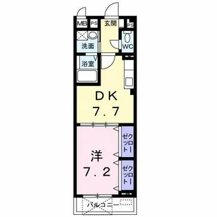 グラン・レスペリー【2階】の間取り