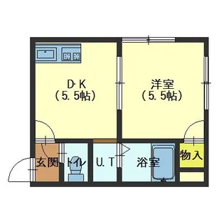 人見ハイツ【105号室】の間取り