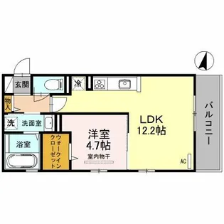 フェリーチェ池上【2階】の間取り