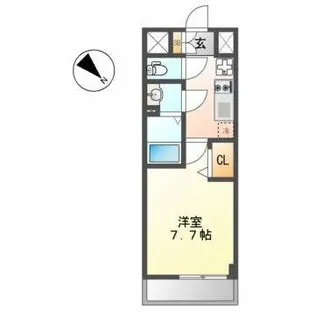 プレサンス東別院駅前Ⅱ【4階】の間取り