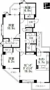 コート八事石坂【3階】の間取り