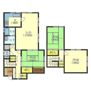 北海道函館市美原2丁目【一戸建】の間取り