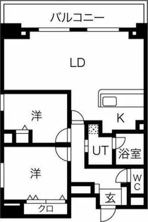 ロイジェント日吉Ⅱ【10階】の間取り