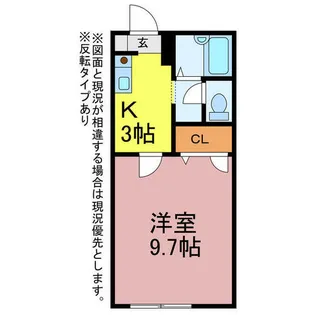 サンマツモトA【2階】の間取り