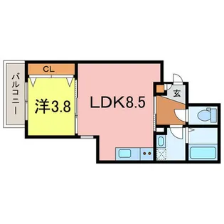 ジーメゾン知立エルペシア【3階】の間取り