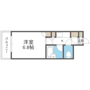 オリエントハイツ天神南【3階】の間取り