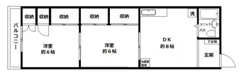 リバーサイドコーポ【3階】の間取り