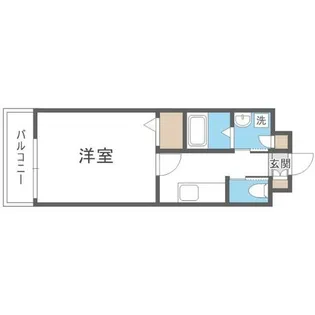 ピュアドームサンミッシェル博多【7階】の間取り