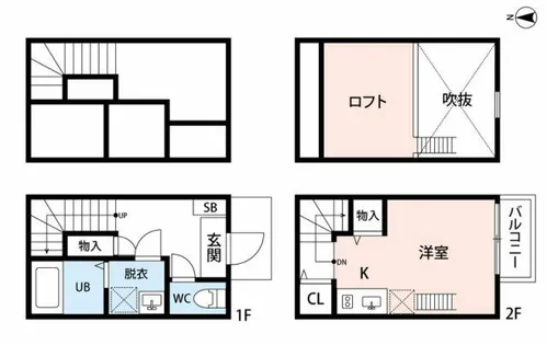ベルフィーユ【2階】の間取り