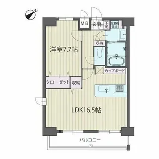 パルティール覚王山【11階】の間取り