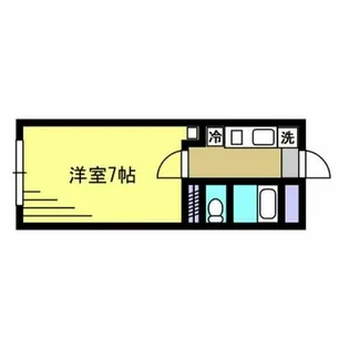 コーポアイリス【107号室】の間取り