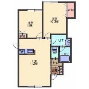 サンクレスト【201号室】の間取り