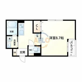 グローパレス鷹合【3階】の間取り