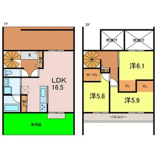 愛知県碧南市栄町1丁目【一戸建】の間取り