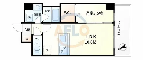 スプランディッドⅨ【4階】の間取り