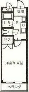 エスポア八田【3階】の間取り
