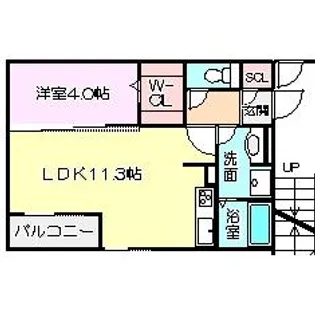ボルボ【101号室】の間取り