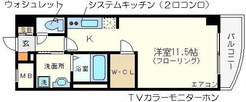 大阪プレステージアコモデーション【1202号室】の間取り