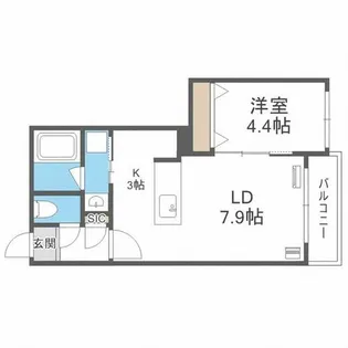 ZERO Maison S5【3階】の間取り