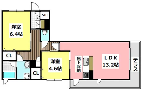 Feliseed Prugna【103号室】の間取り