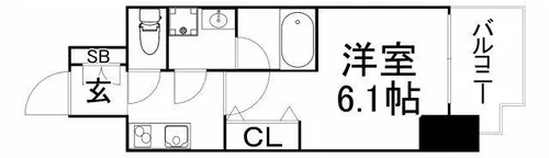 レオンコンフォート天王寺ヒルズ【8階】の間取り