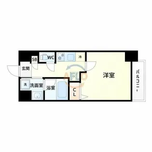 グレイスレジデンス大阪West【2階】の間取り