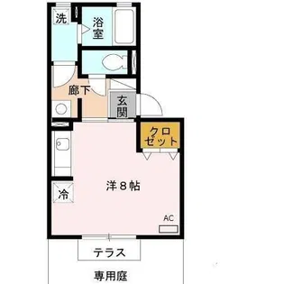 テラーウエスト新芦屋【2階】の間取り