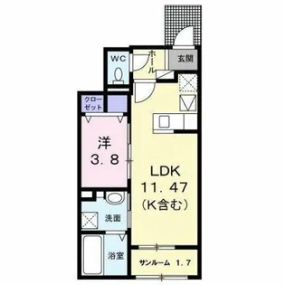 オルタンシア【1階】の間取り