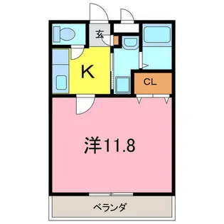 アンプルール リーブル 悠Ⅰ【1階】の間取り