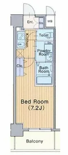 ミュプレ北浜【4階】の間取り