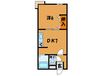 エルピノ【201号室】の間取り