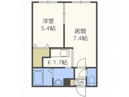 Berger壱番館【402号室】の間取り