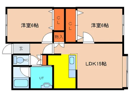 アールズコート【301号室】の間取り