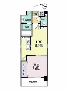 エルグランド博多【6階】の間取り