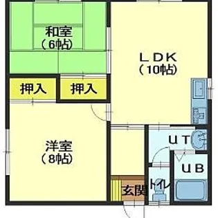 ブルックリンアパートメント【1-A号室】の間取り