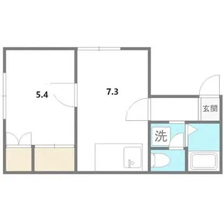 北海道札幌市手稲区新発寒五条2丁目【アパート】の間取り