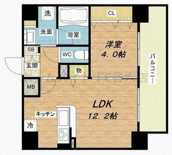 ベル ステラ【4階】の間取り